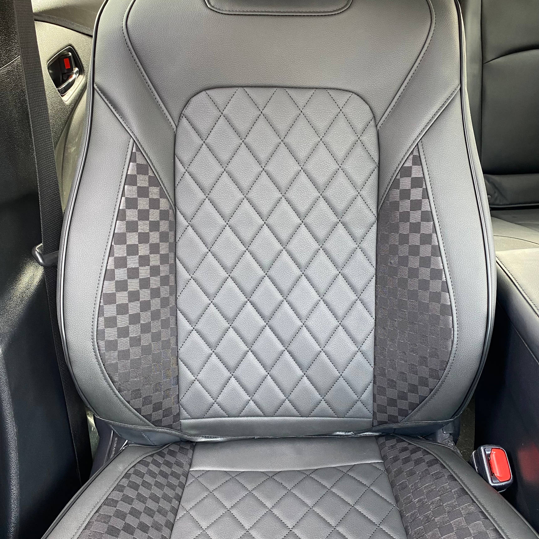 Diamond Leather Car Front Seat Cover Protector (2pcs)
