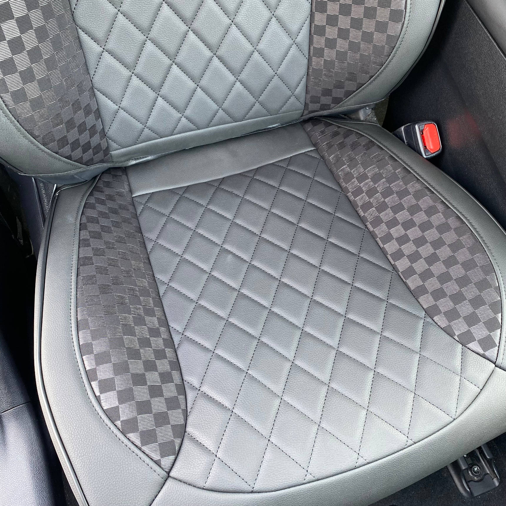 Diamond Leather Car Front Seat Cover Protector (2pcs)