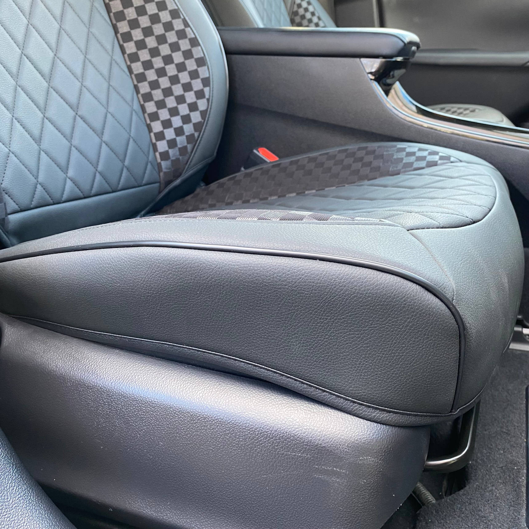 Diamond Leather Car Front Seat Cover Protector (2pcs)