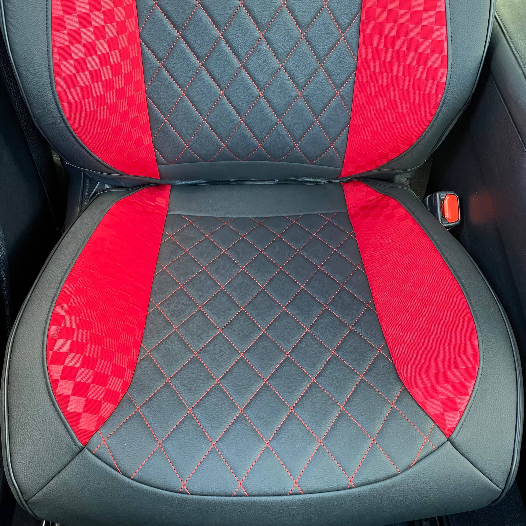 Diamond Leather Car Front Seat Cover Protector (2pcs)